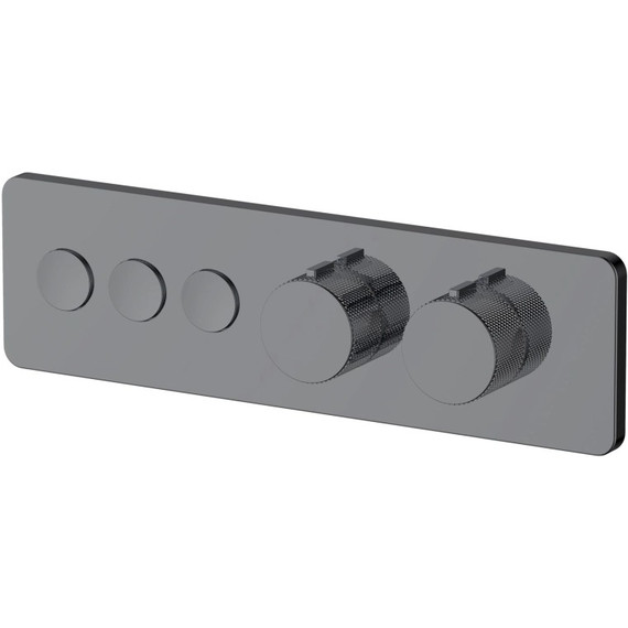 Смеситель для душа с термостатом Allen Brau Liberty 5.33003-MG (со скрытой частью) графит - фото 