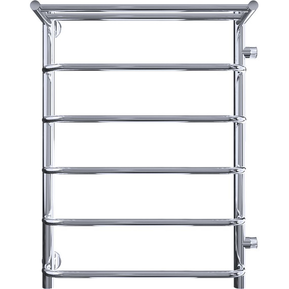 Полотенцесушитель водяной Тругор Идеал ПМ1 с полкой и боковым подводом П6 500х800 мм R (м/о 500 мм) 00-00026993 - фото 4