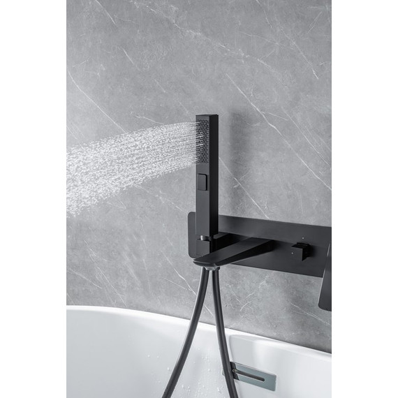 Смеситель для ванны Allen Brau Infinity 5.21007-31 (со скрытой частью) чёрный матовый - фото 15