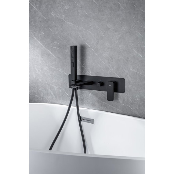 Смеситель для ванны Allen Brau Infinity 5.21007-31 (со скрытой частью) чёрный матовый - фото 8