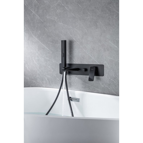 Смеситель для ванны Allen Brau Infinity 5.21007-31 (со скрытой частью) чёрный матовый - фото 9