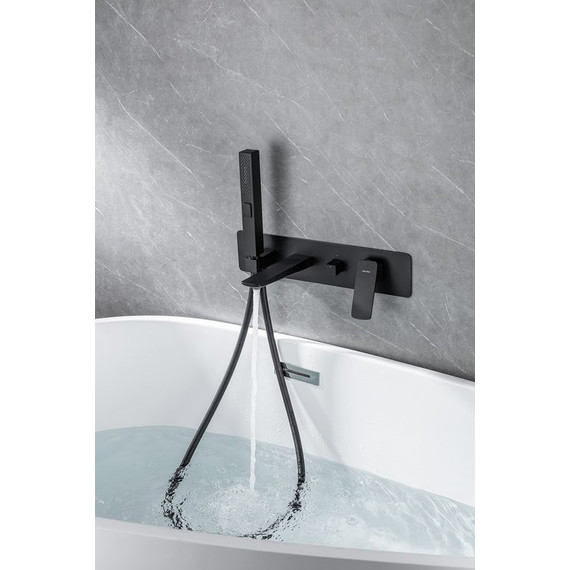 Смеситель для ванны Allen Brau Infinity 5.21007-31 (со скрытой частью) чёрный матовый - фото 10