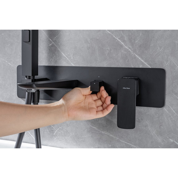 Смеситель для ванны Allen Brau Infinity 5.21007-31 (со скрытой частью) чёрный матовый - фото 11