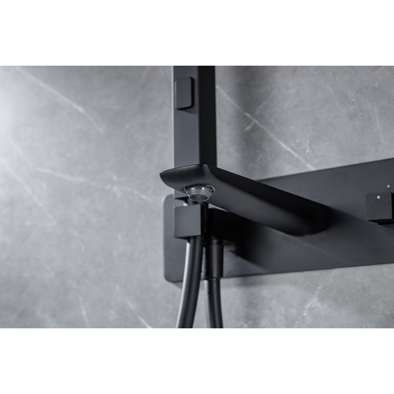 Смеситель для ванны Allen Brau Infinity 5.21007-31 (со скрытой частью) чёрный матовый - фото 12