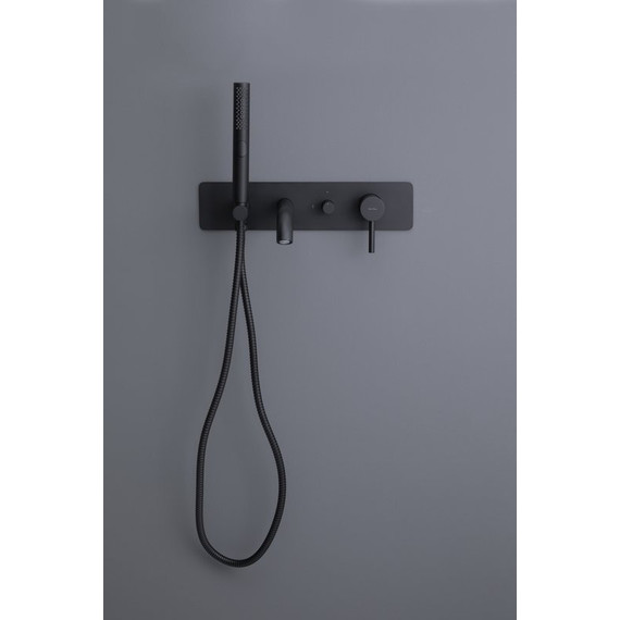 Смеситель для ванны Allen Brau Priority 5.31006-31 (со скрытой частью) чёрный матовый - фото 5