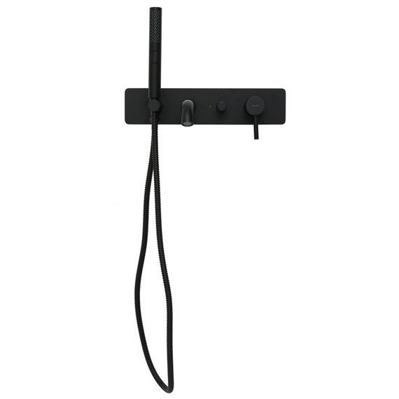 Смеситель для ванны Allen Brau Priority 5.31006-31 (со скрытой частью) чёрный матовый - фото 2