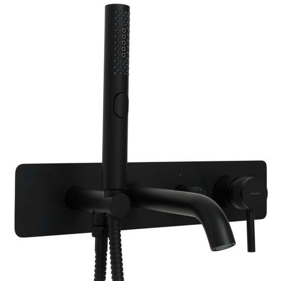Смеситель для ванны Allen Brau Priority 5.31006-31 (со скрытой частью) чёрный матовый - фото 3