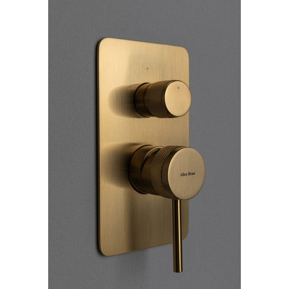 Смеситель для душа Allen Brau Priority 5.31011-GB (со скрытой частью) золото - фото 4