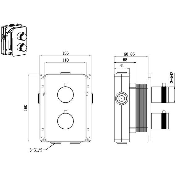 Смеситель для ванны Allen Brau Priority 5.31213-GB (со скрытой частью) золото - фото 2