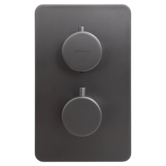 Смеситель для ванны с термостатом Allen Brau Priority 5.31213-MG (со скрытой частью) графит - фото 2