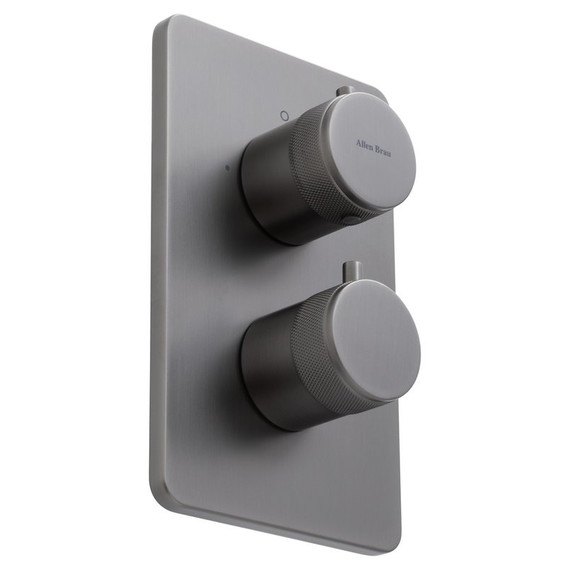 Смеситель для ванны с термостатом Allen Brau Priority 5.31213-MG (со скрытой частью) графит - фото 3