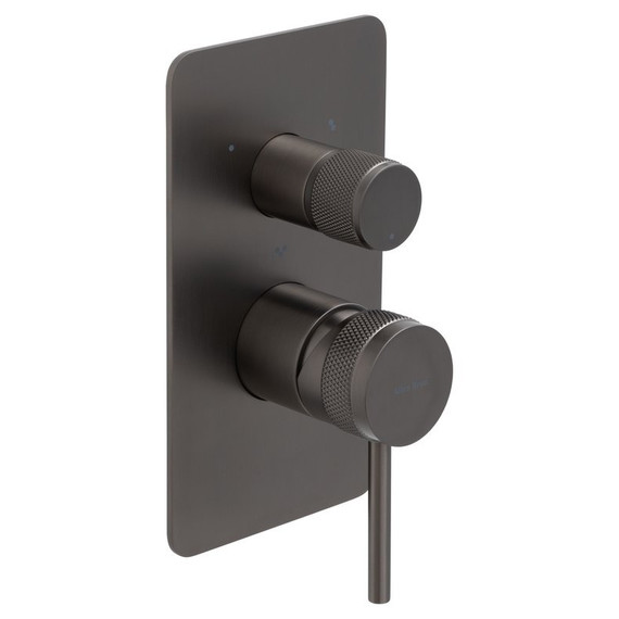 Смеситель для ванны Allen Brau Priority 5.31A11-MG (со скрытой частью) графит - фото 