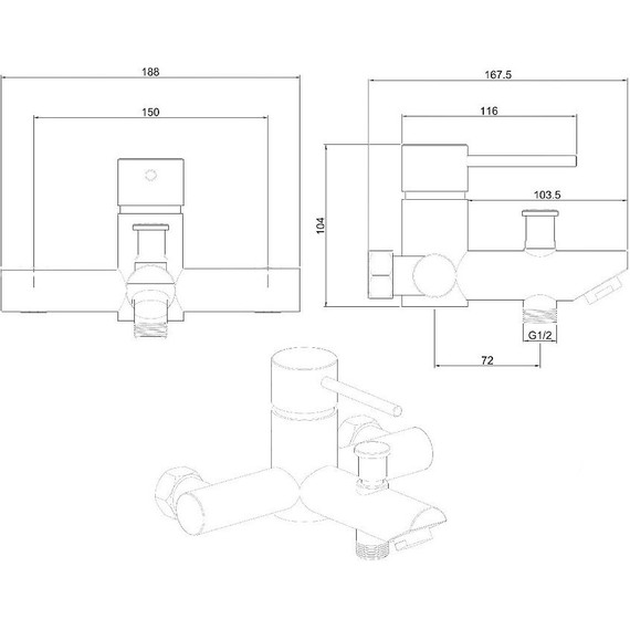 Смеситель для ванны Allen Brau Glority 5.51003-00 - фото 9