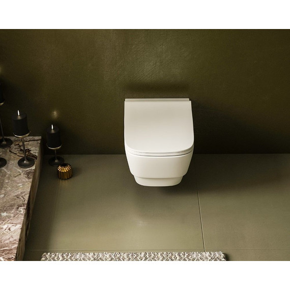 Унитаз-биде подвесной безободковый Boheme Bello 971-2-W, белый глянцевый - фото 3