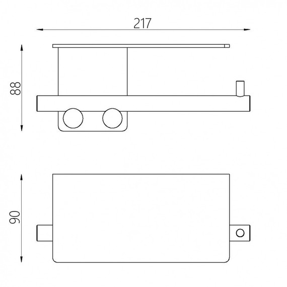 Держатель для туалетной бумаги ABBER Osten 316 AA1830BST, цвет сталь брашированная - фото 2