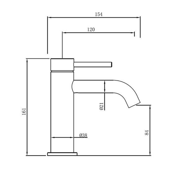 Смеситель для раковины Abber Wasser Kreis 316 AF8110BST, сталь брашированная - фото 3