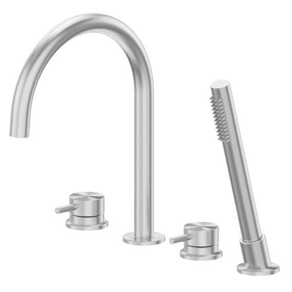 Смеситель для ванны Abber Wasser Kreis 316 AF8113BST, сталь брашированная - фото 