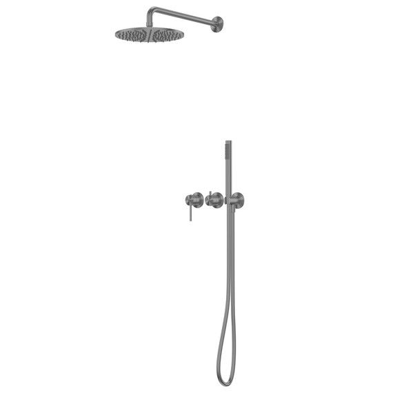 Душевая система для душа Abber Wasser Kreis 316 AF8118BGG, оружейная сталь брашированная - фото 