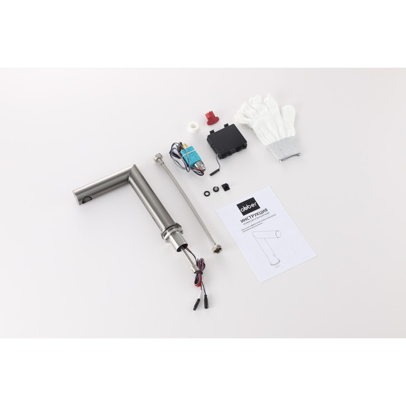 Смеситель для раковины сенсорный ABBER Perfekte 316 AF8A101BGGS, оружейная сталь брашированная - фото 2