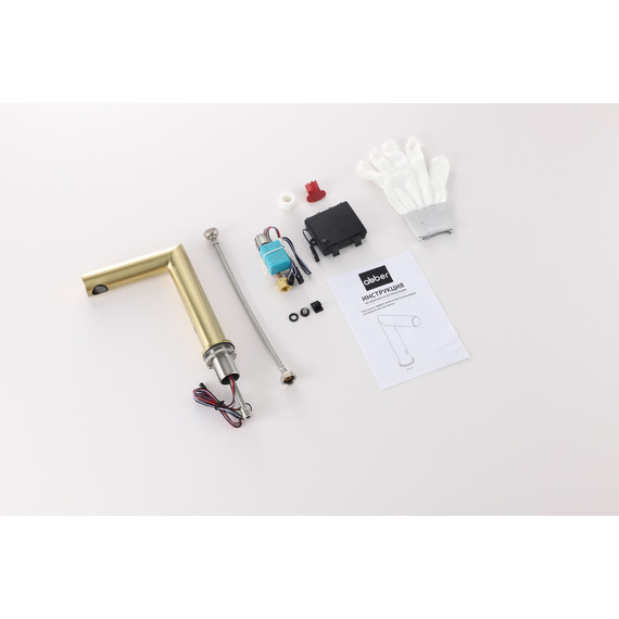 Смеситель для раковины сенсорный ABBER Perfekte 316 AF8A101BGS, золото брашированное - фото 2