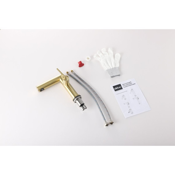 Смеситель для раковины ABBER Perfekte 316 AF8A10BG, золото брашированное - фото 2