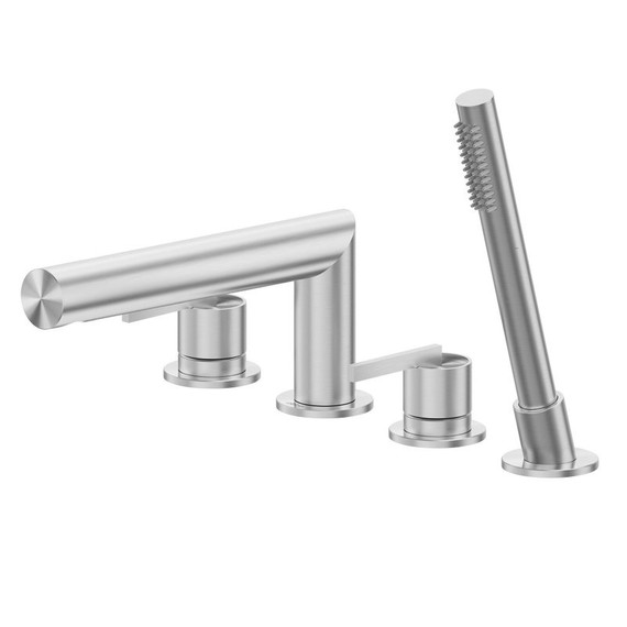 Смеситель для ванны Abber Perfekte 316 AF8A13BST, сталь брашированная - фото 