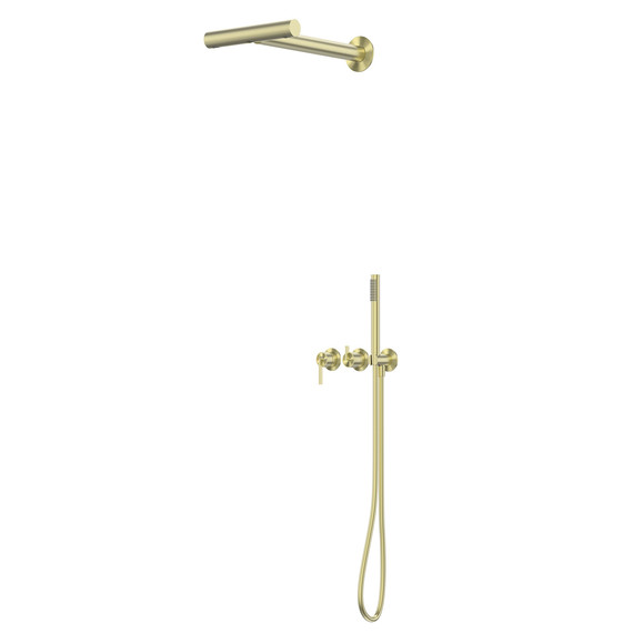 Душевая система для душа Abber Perfekte 316 AF8A18BG, золото брашированное - фото 