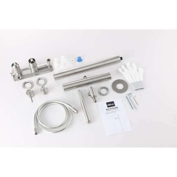 Душевая система для душа Abber Perfekte 316 AF8A18BST, сталь брашированная - фото 2