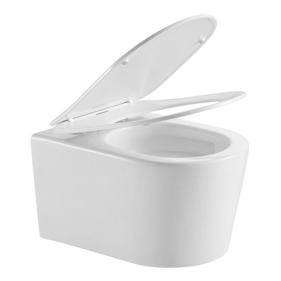 Унитаз подвесной безободковый Aquatek Оберон AQ1363WT-00 с тонкой крышкой микролифт (система смыва Торнадо) - фото 4