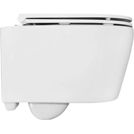 Инсталляция с подвесным унитазом комплект: Grohe Rapid SL 38772001 с подвесным безободковым унитазом Azario Uno AZ-2380 сиденье микролифт, крепление, кнопка смыва хром - фото 22