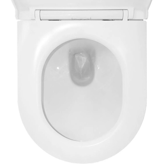 Инсталляция с подвесным унитазом комплект: Grohe Rapid SL 38772001 с подвесным безободковым унитазом Azario Uno AZ-2380 сиденье микролифт, крепление, кнопка смыва хром - фото 9