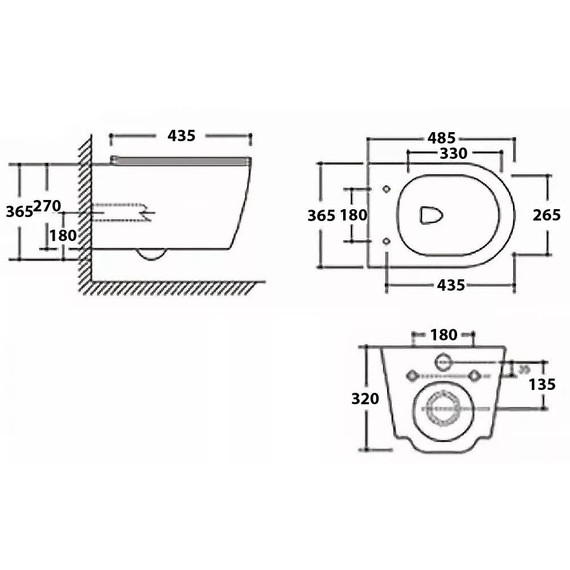 Инсталляция с подвесным унитазом комплект: Grohe Rapid SL 38772001 с подвесным безободковым унитазом Azario Uno AZ-2380 сиденье микролифт, крепление, кнопка смыва хром - фото 26