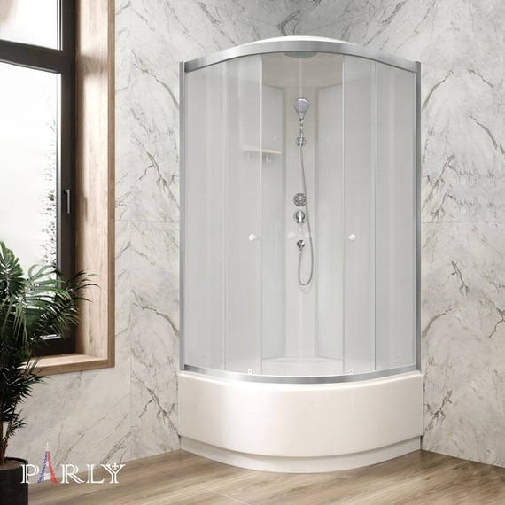 Душевая кабина Parly 90x90 см BETT921, хром матовый/матовое - фото 5