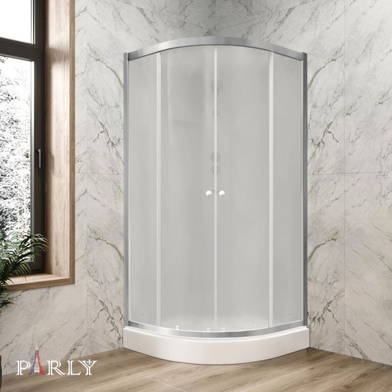 Душевая кабина Parly 90x90 см BETT931, хром матовый/матовое - фото 4
