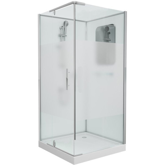 Душевое кабина Grossman 100x100 см GR171QL, хром/матовое - фото 
