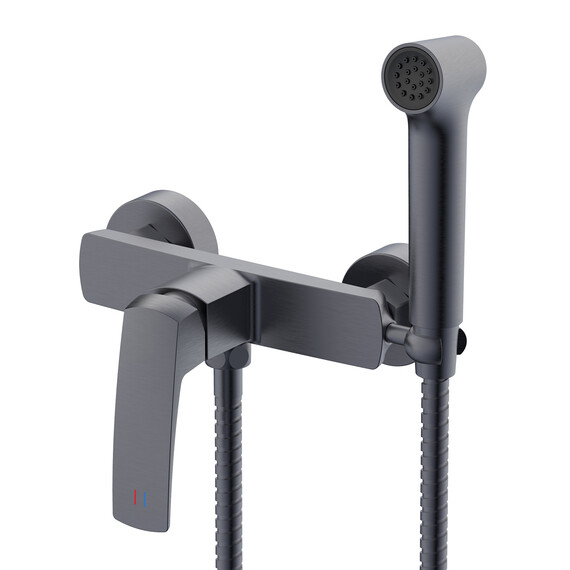 Набор для гигиенического душа Azario Conda AZ-K2511GR, графит - фото 