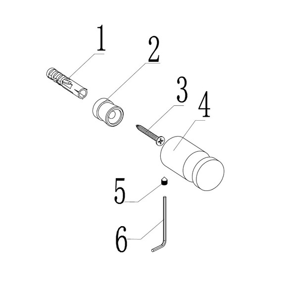 Крючок ABBER Osten 316 AA1850BST, цвет сталь брашированная - фото 2