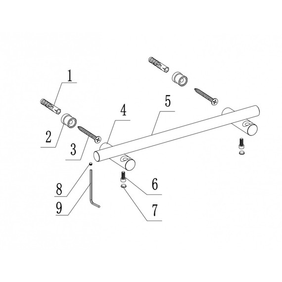 Держатель для полотенец ABBER Osten 316 AA1853BST, цвет сталь брашированная - фото 3