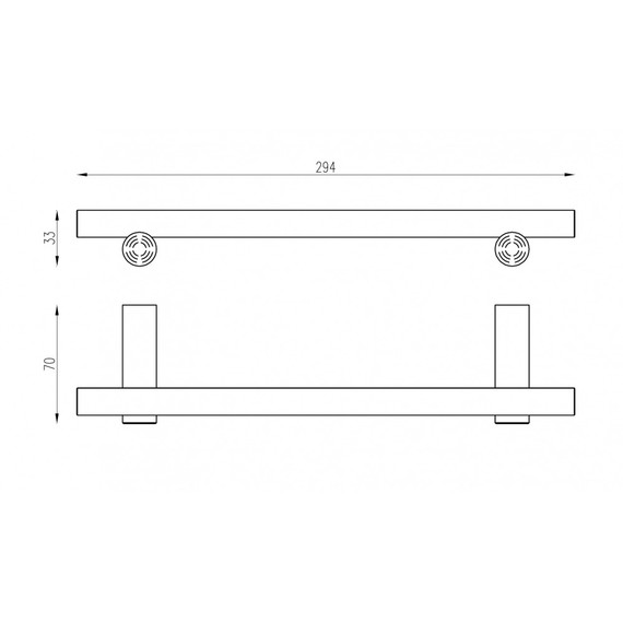 Держатель для полотенец ABBER Osten 316 AA1853BST, цвет сталь брашированная - фото 2