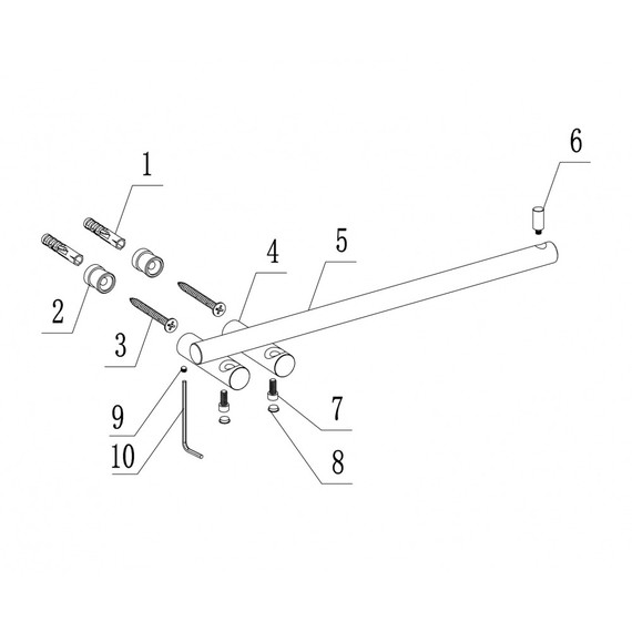 Держатель для полотенец ABBER Osten 316 AA1854BG, цвет золото брашированное - фото 3