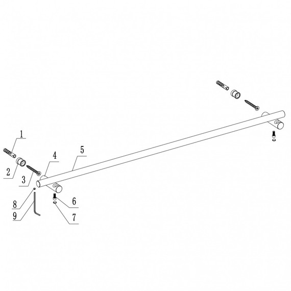 Держатель для полотенец ABBER Osten 316 AA1857BST, цвет сталь брашированная - фото 3