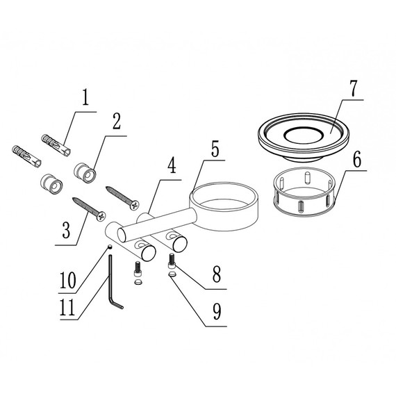 Мыльница Abber Osten 316 AA1858BGG, цвет оружейная сталь брашированная - фото 3