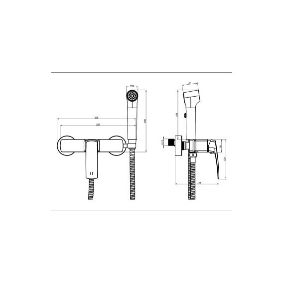 Набор для гигиенического душа Azario Conda AZ-K2511 - фото 6