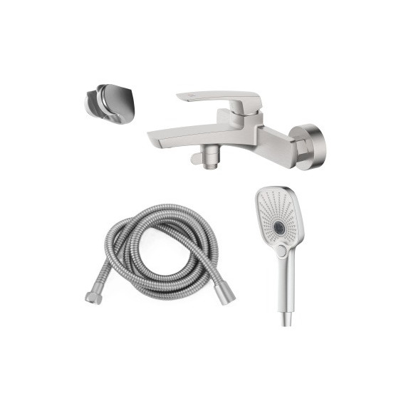 Смеситель для ванны Azario Conda AZ-K3011BN, сатин - фото 