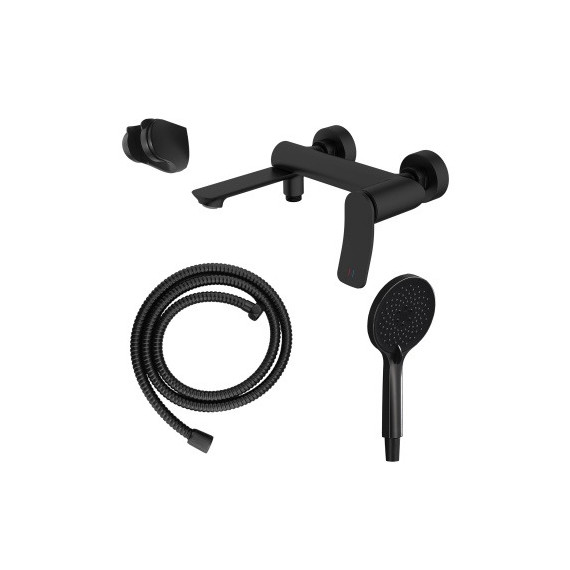 Смеситель для ванны Azario Escaro AZ-K3074B, чёрный матовый - фото 