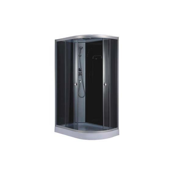 Душевая кабина Loranto 120x80 см CS-876EATM/B-120 L, хром/прозрачное - фото 
