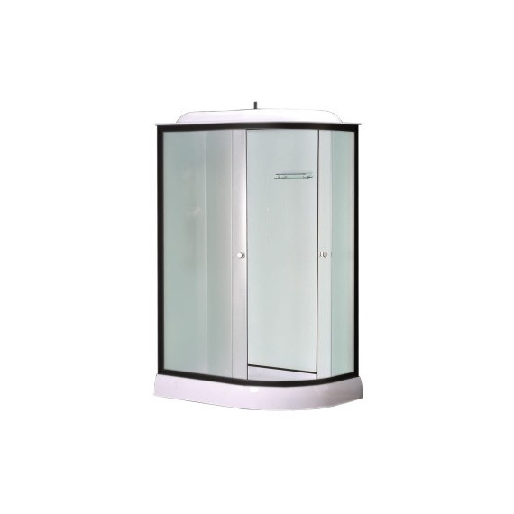 Душевая кабина Loranto 120x80 см CS-876EBTM/W-120 L, чёрный/прозрачное - фото 