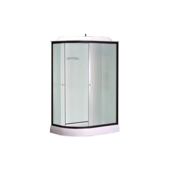 Душевая кабина Loranto 120x80 см CS-877EBTM/W-120 R, чёрный/прозрачное - фото 