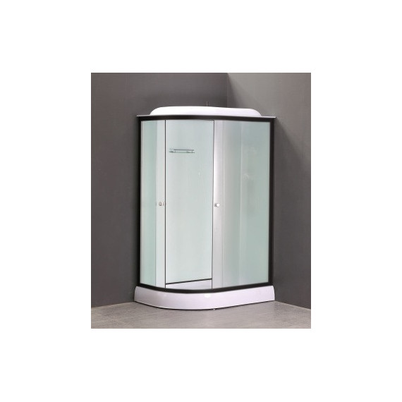 Душевая кабина Loranto 120x80 см CS-877EBTM/W-120 R, чёрный/прозрачное - фото 2