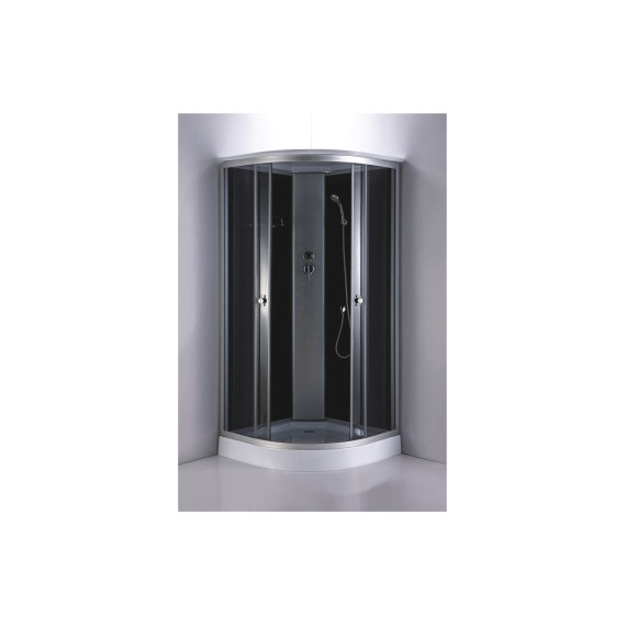Душевая кабина Loranto 90x90 см CS-881EA13TM/B-90, хром/прозрачное - фото 2